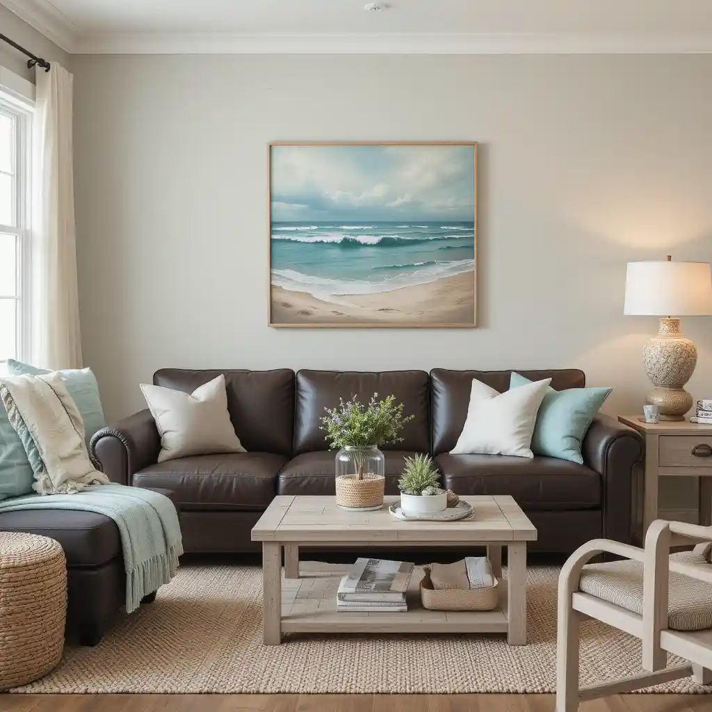 Coastal Charm with Beige and Aqua