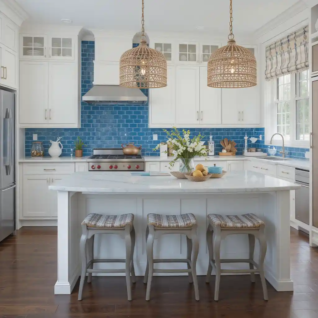 Coastal White Cabinets