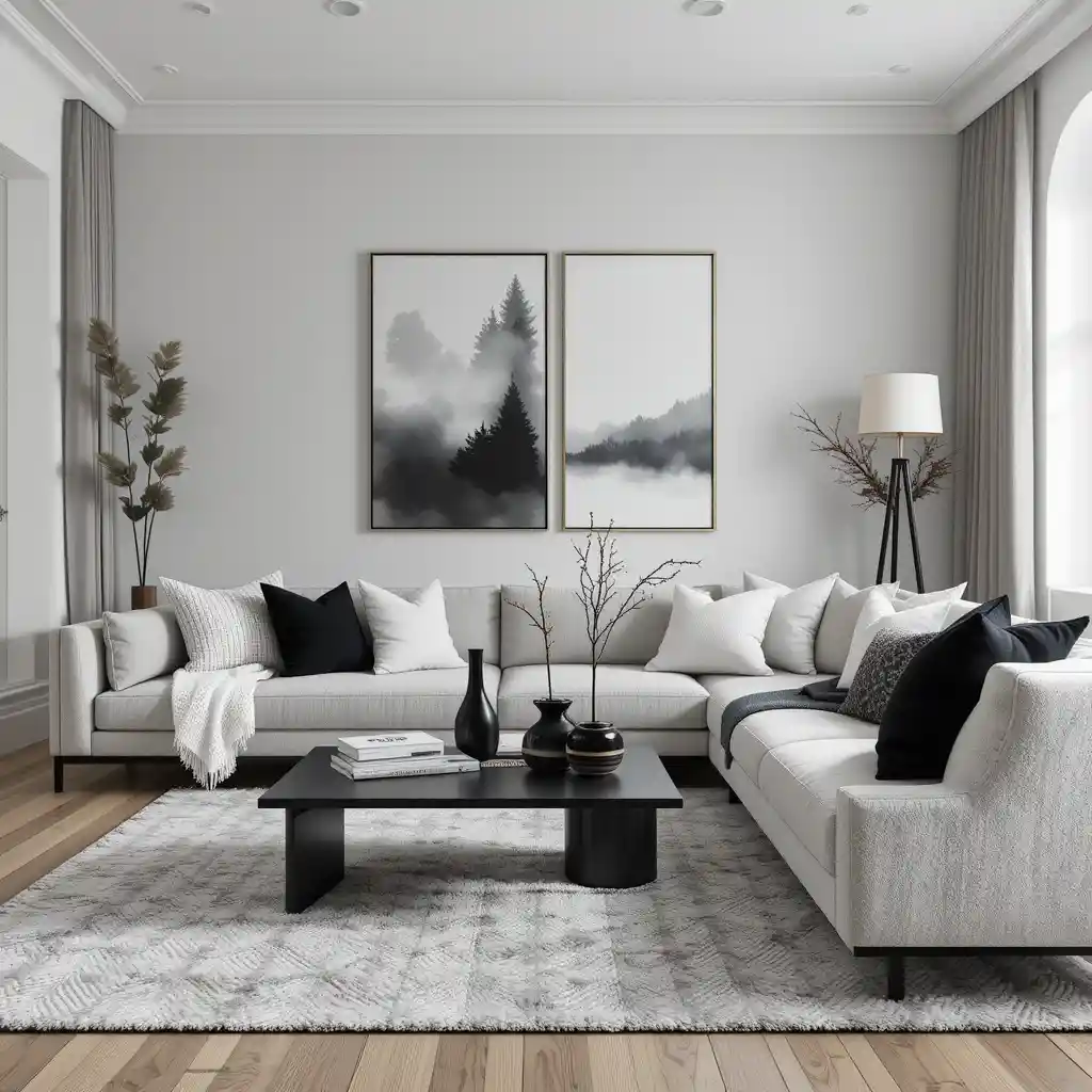 Contemporary Scandinavian with Monochrome Elements
