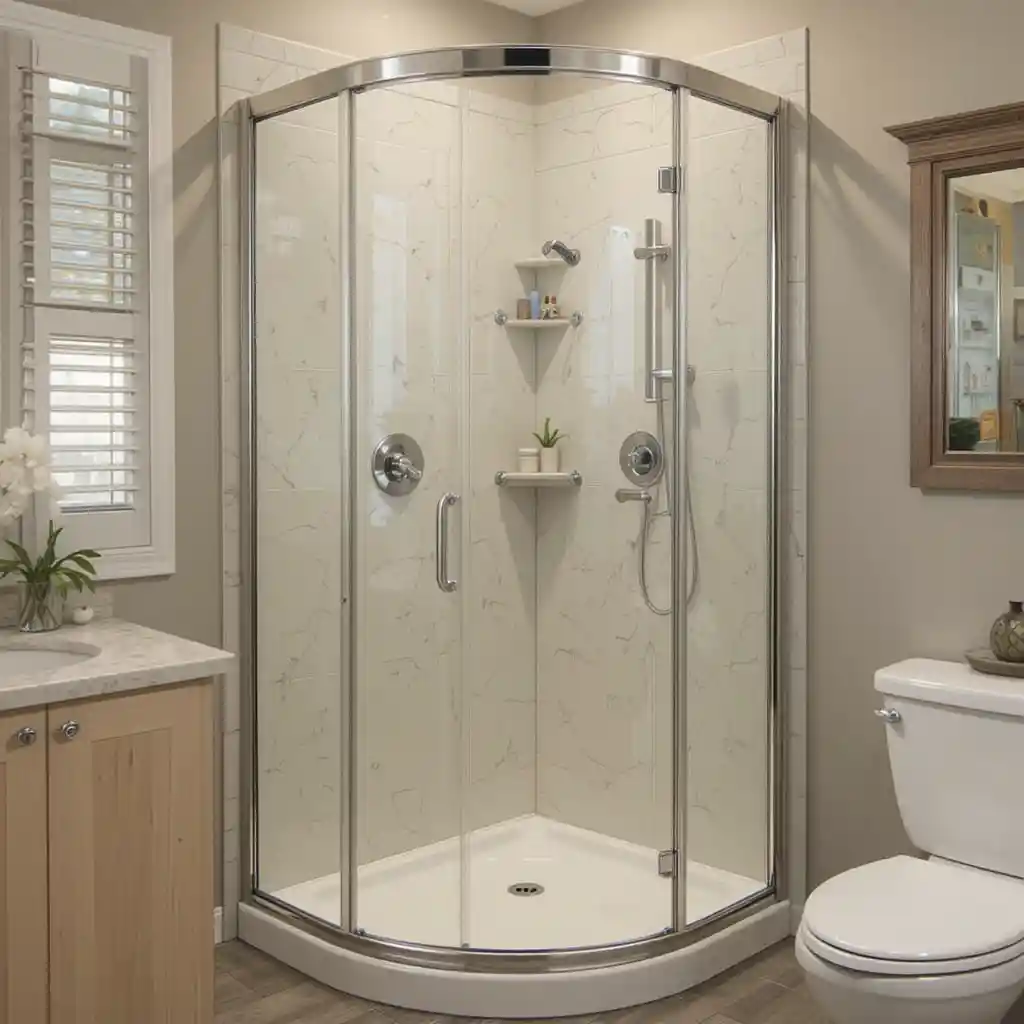 Corner Walk-in Shower