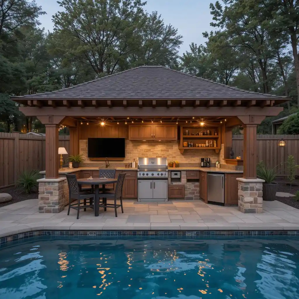Covered Poolside Bar & Grill