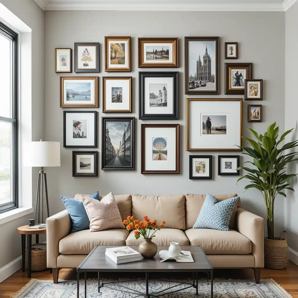 Create a Gallery Wall with Small Frames
