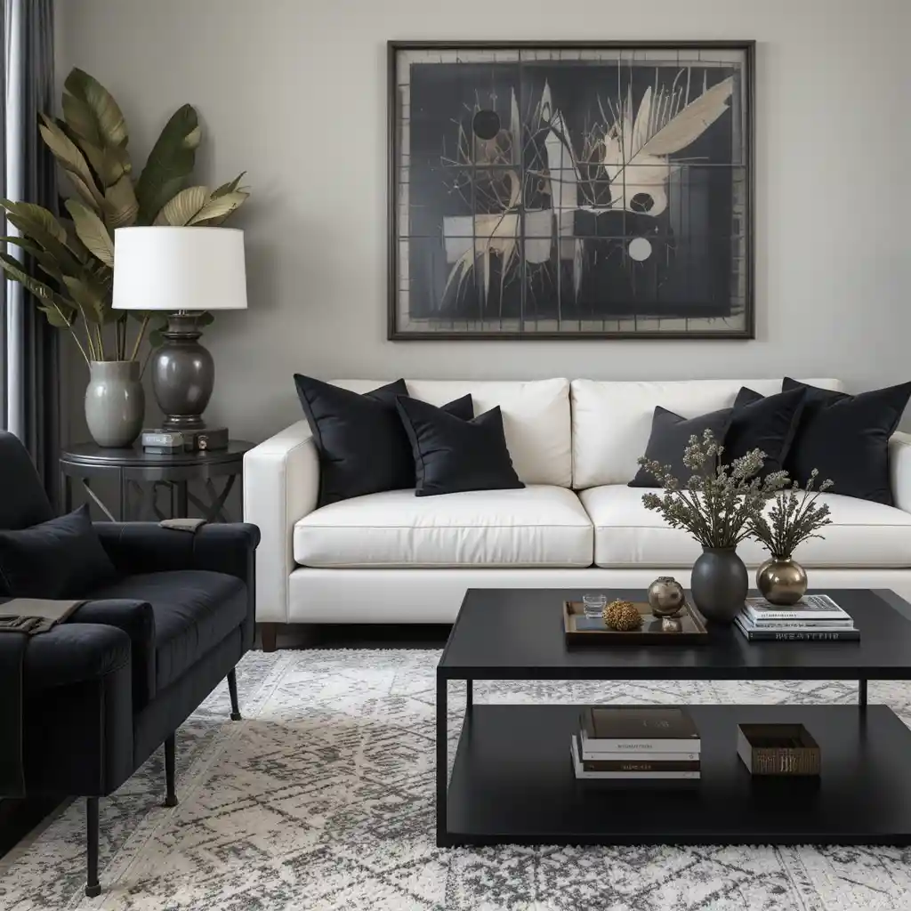 Dark Accents for a Sophisticated Contrast