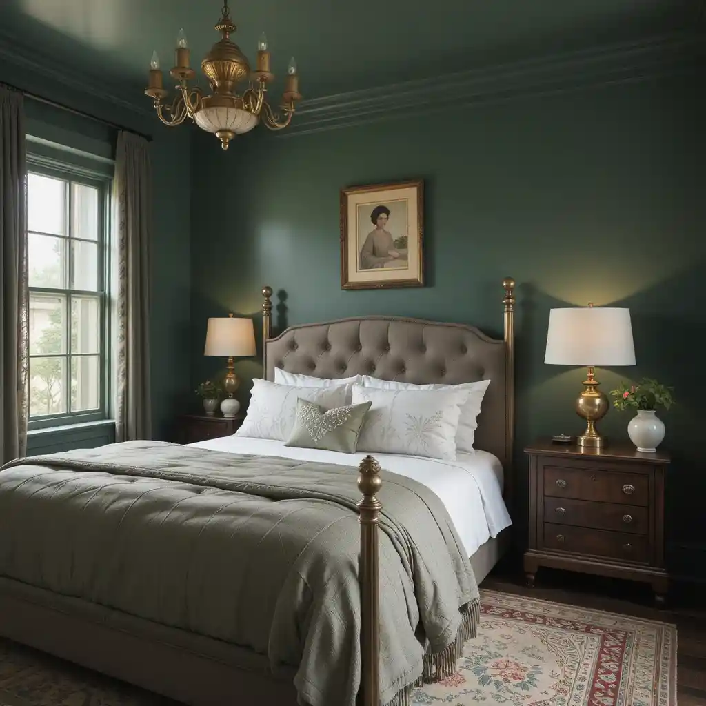 Forest Green with Brass Fixtures