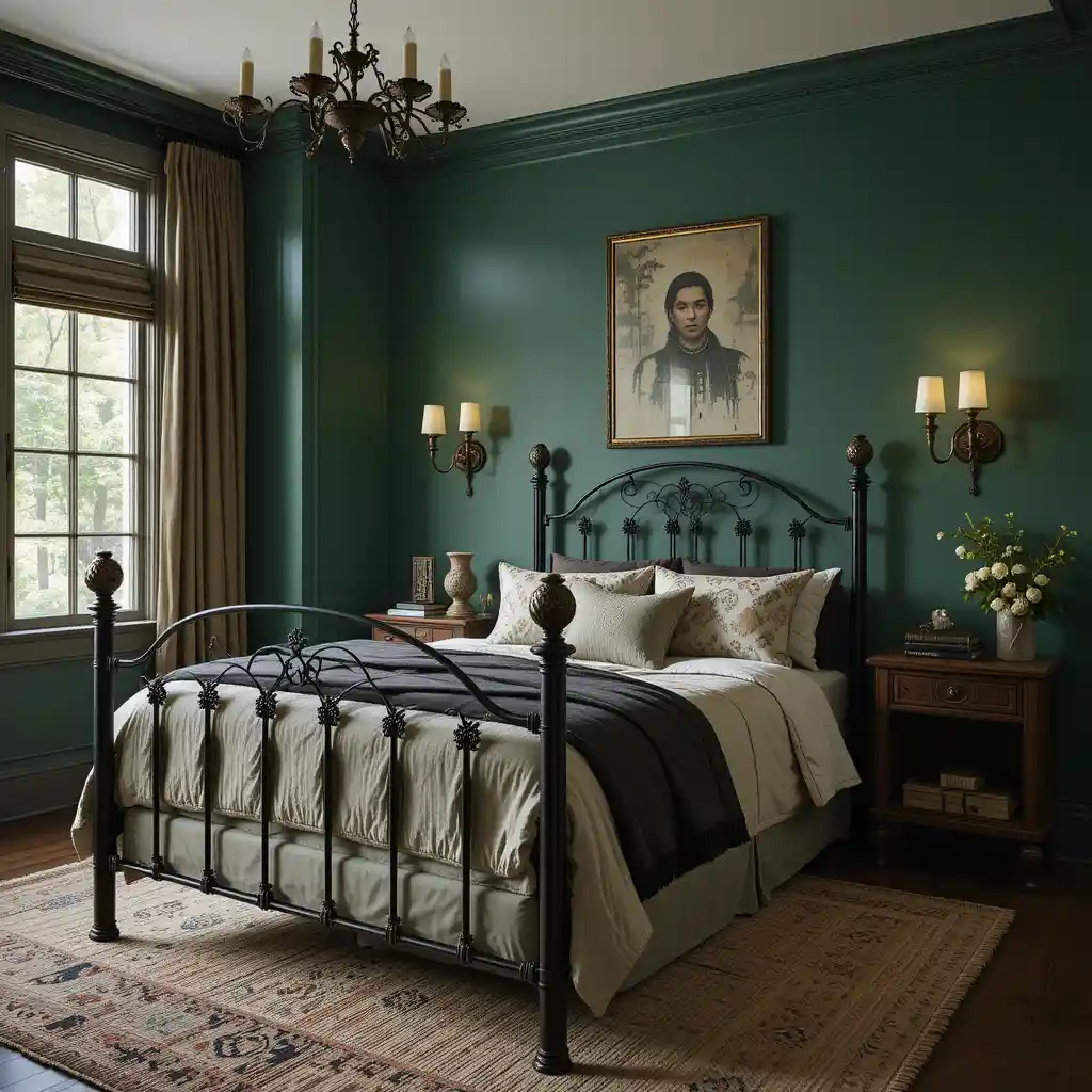Forest Green with Wrought Iron Accents