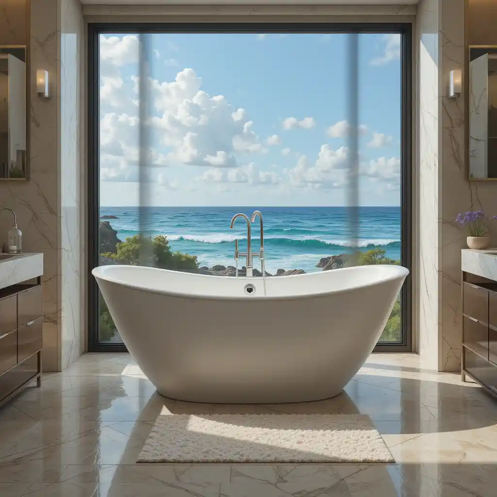 Freestanding Tub with Ocean Views