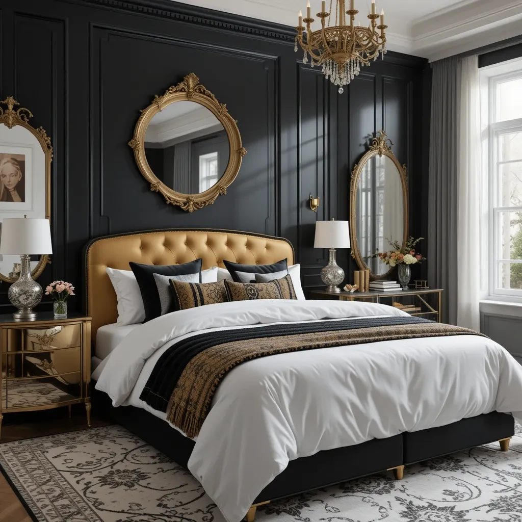 Glamorous Black and Gold