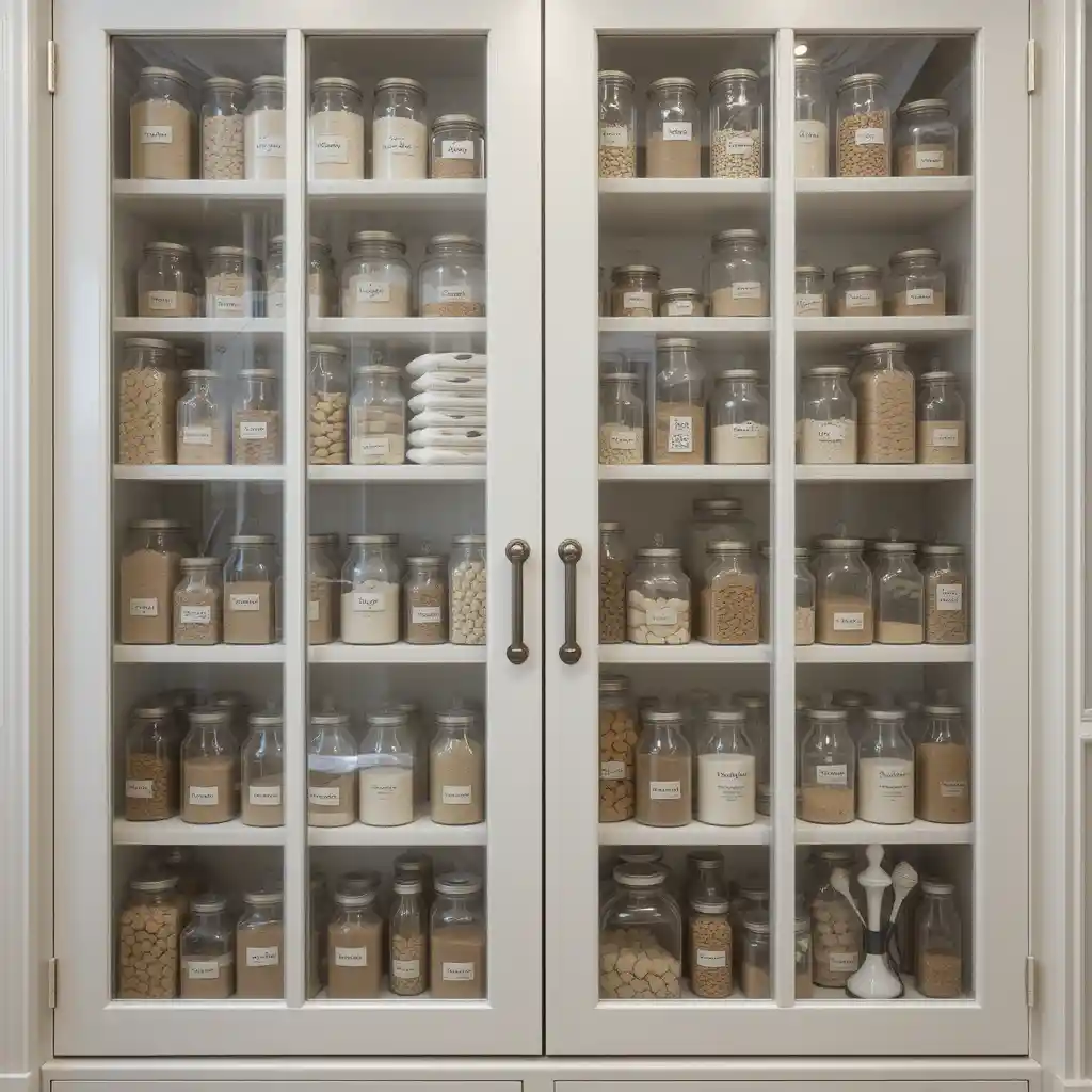 Glass-Front Pantry Cabinet