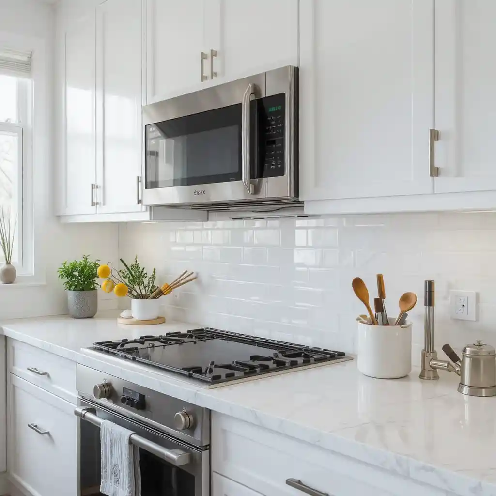 Glossy White Glass Tiles