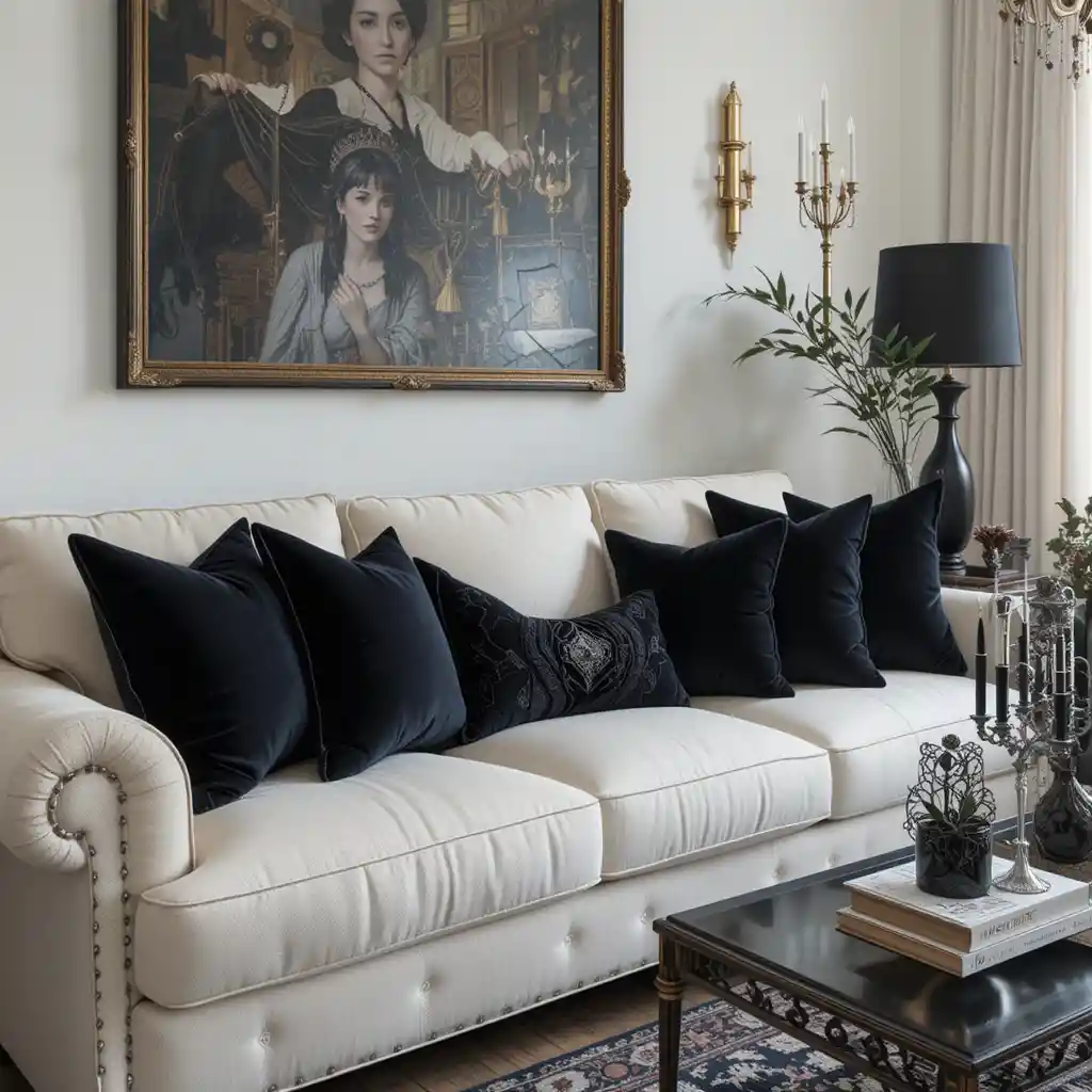 Gothic Elegance with Dark Velvet