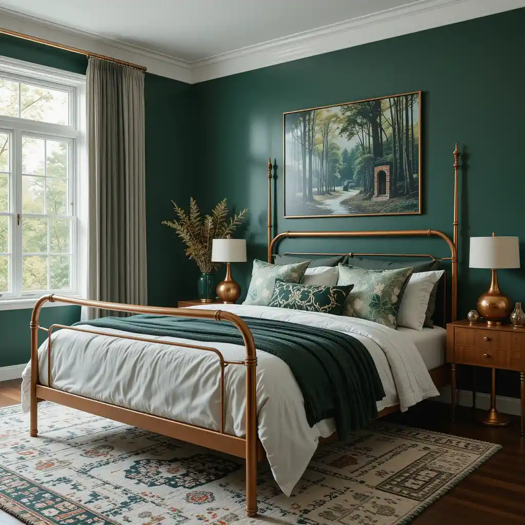 Green and Copper Accents