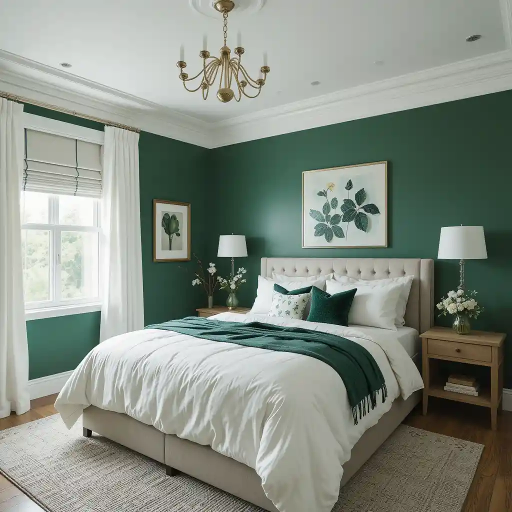 Green and White Color Scheme