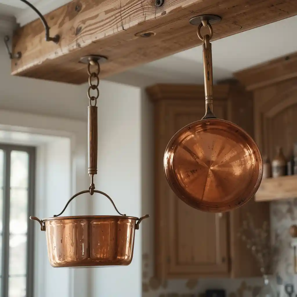 Hanging Copper Pots
