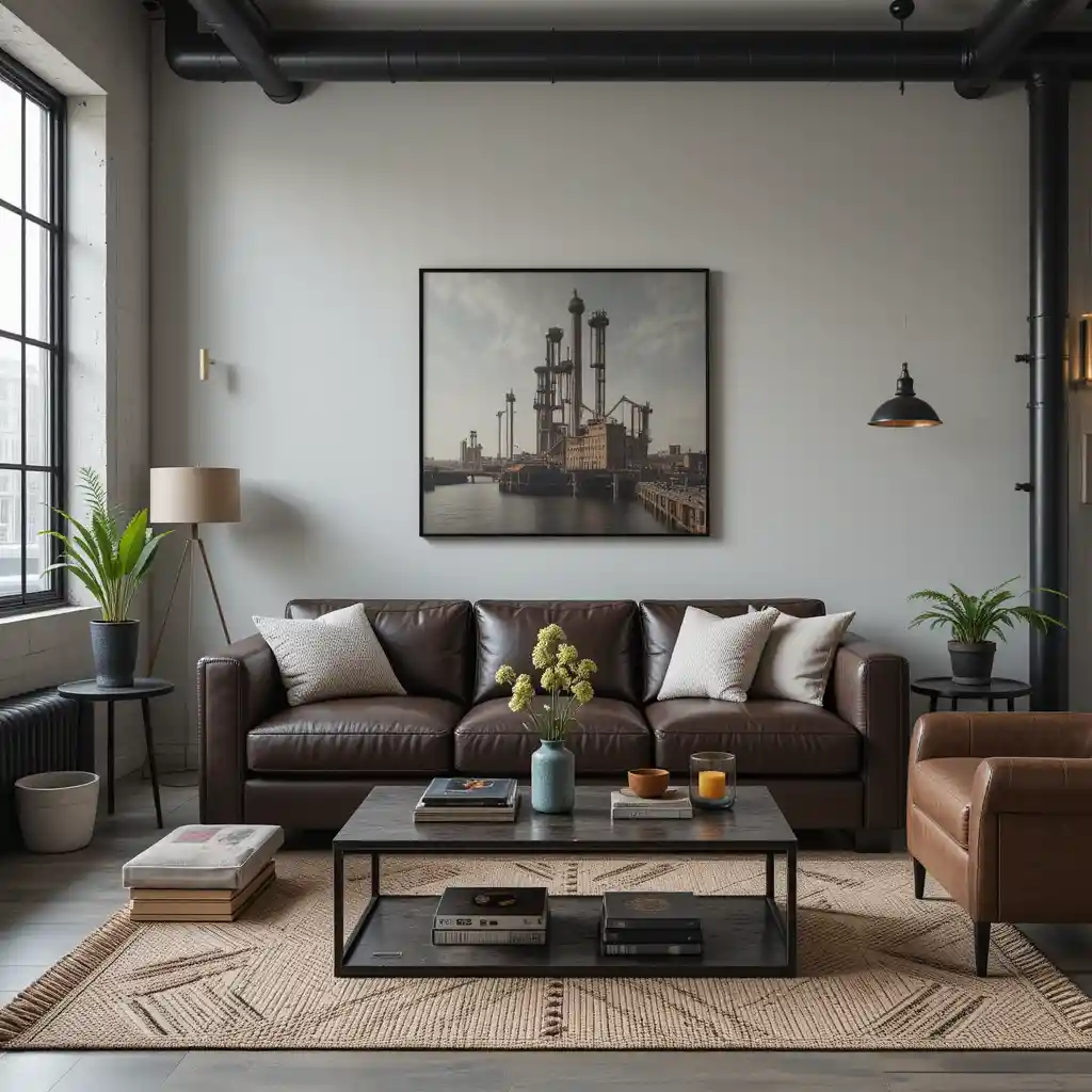 Industrial Vibe with Metal Fixtures