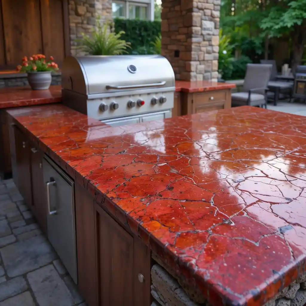 Lava Stone with Glazed Finish