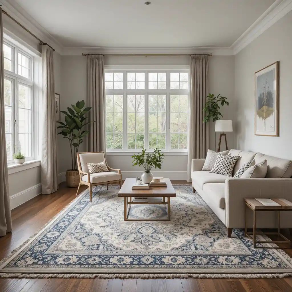 Layer Rugs for Depth