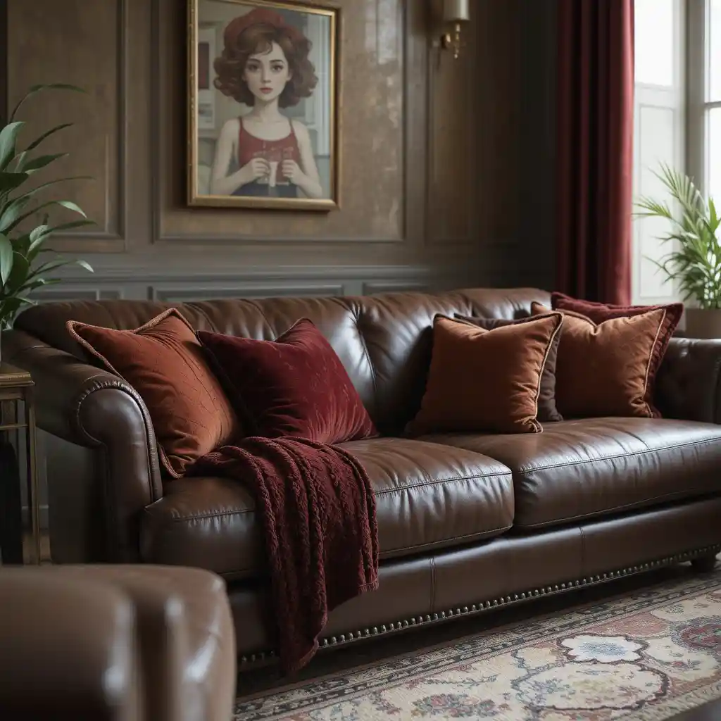Leather with Velvet Accents
