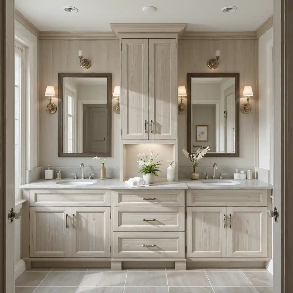 Lightwashed Wood Cabinetry