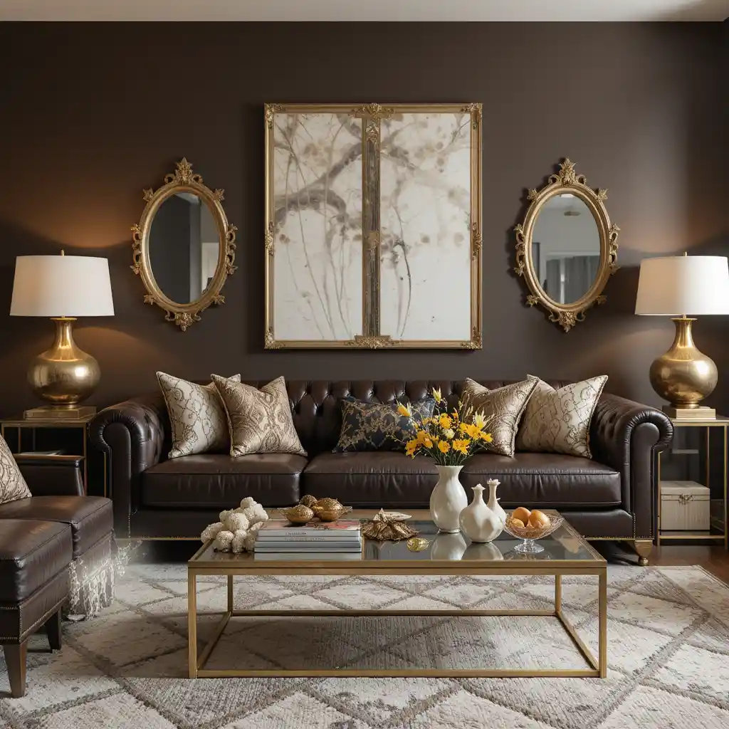 Luxe Accents with Gold Fixtures