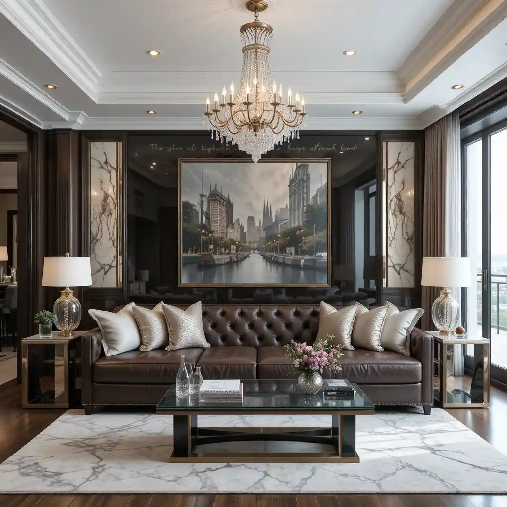 Luxurious Leather with Crystal Accents