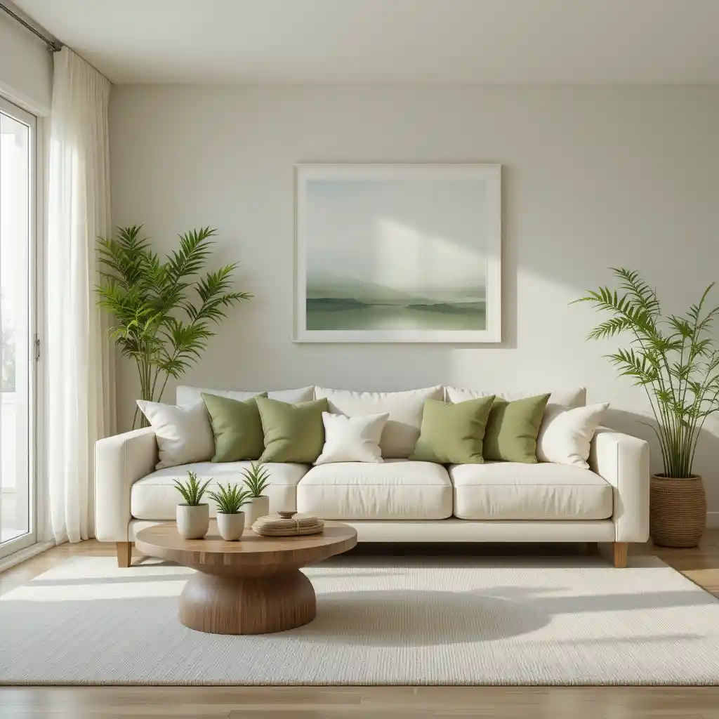 Minimalist Zen with Calming Greens