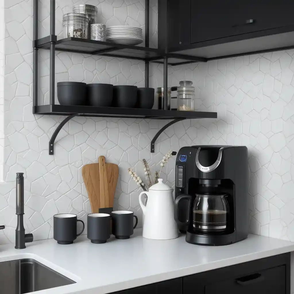 Monochrome Coffee Setup