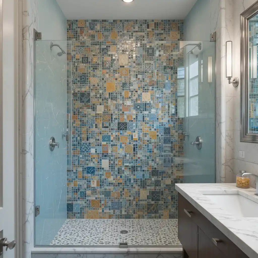 Mosaic Tile Accent Wall