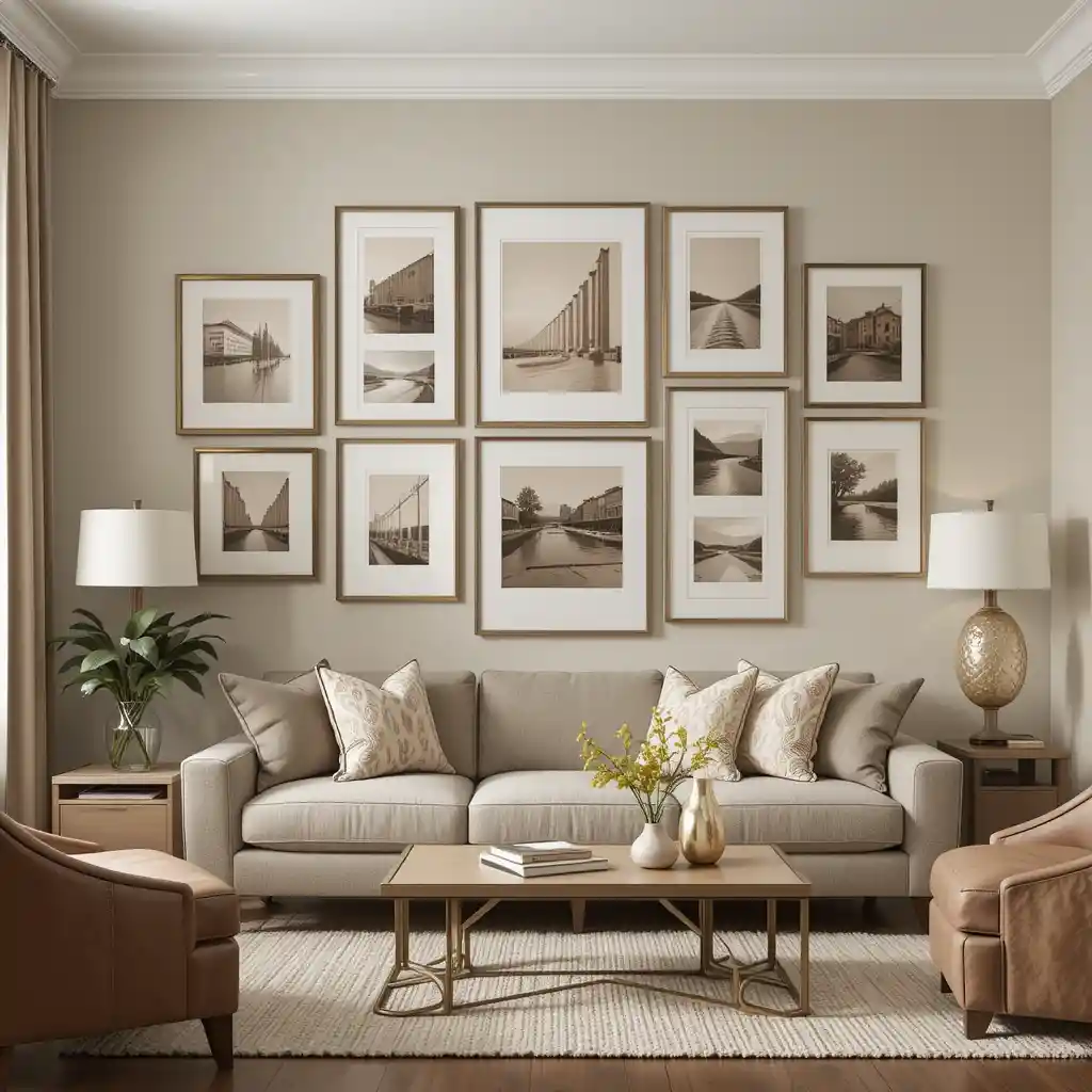 Neutral Tone Gallery Wall