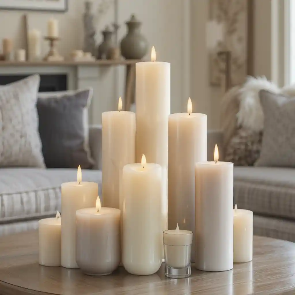 Neutral-Toned Candles