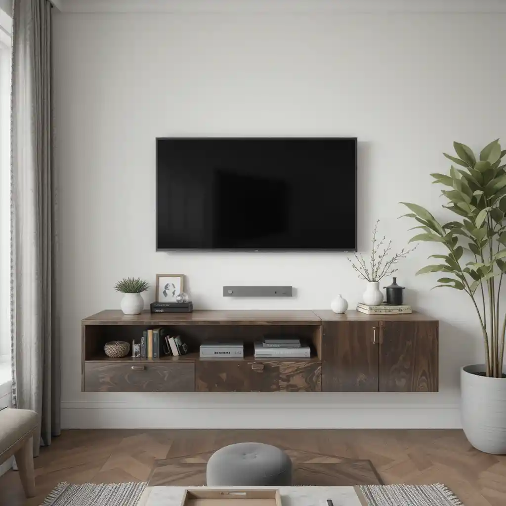 Opt for a Floating Media Console
