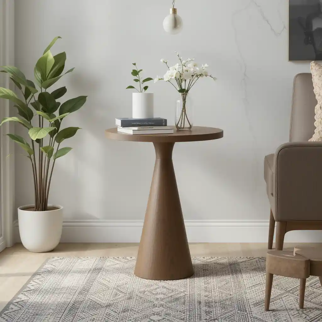 Pedestal Table for a Clean Silhouette