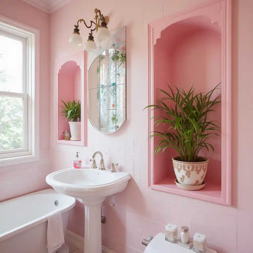 Pink Wall Niches