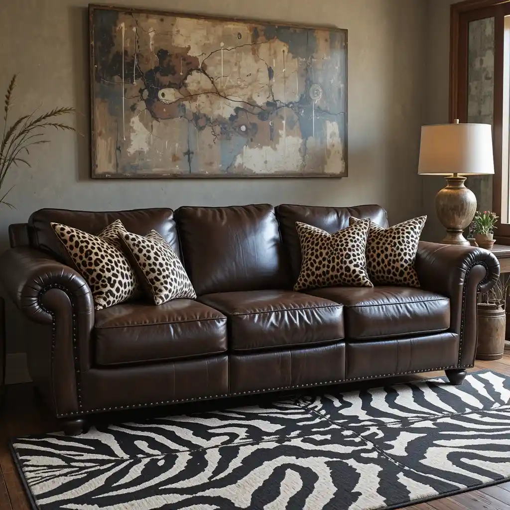 Rustic Leather with Animal Prints