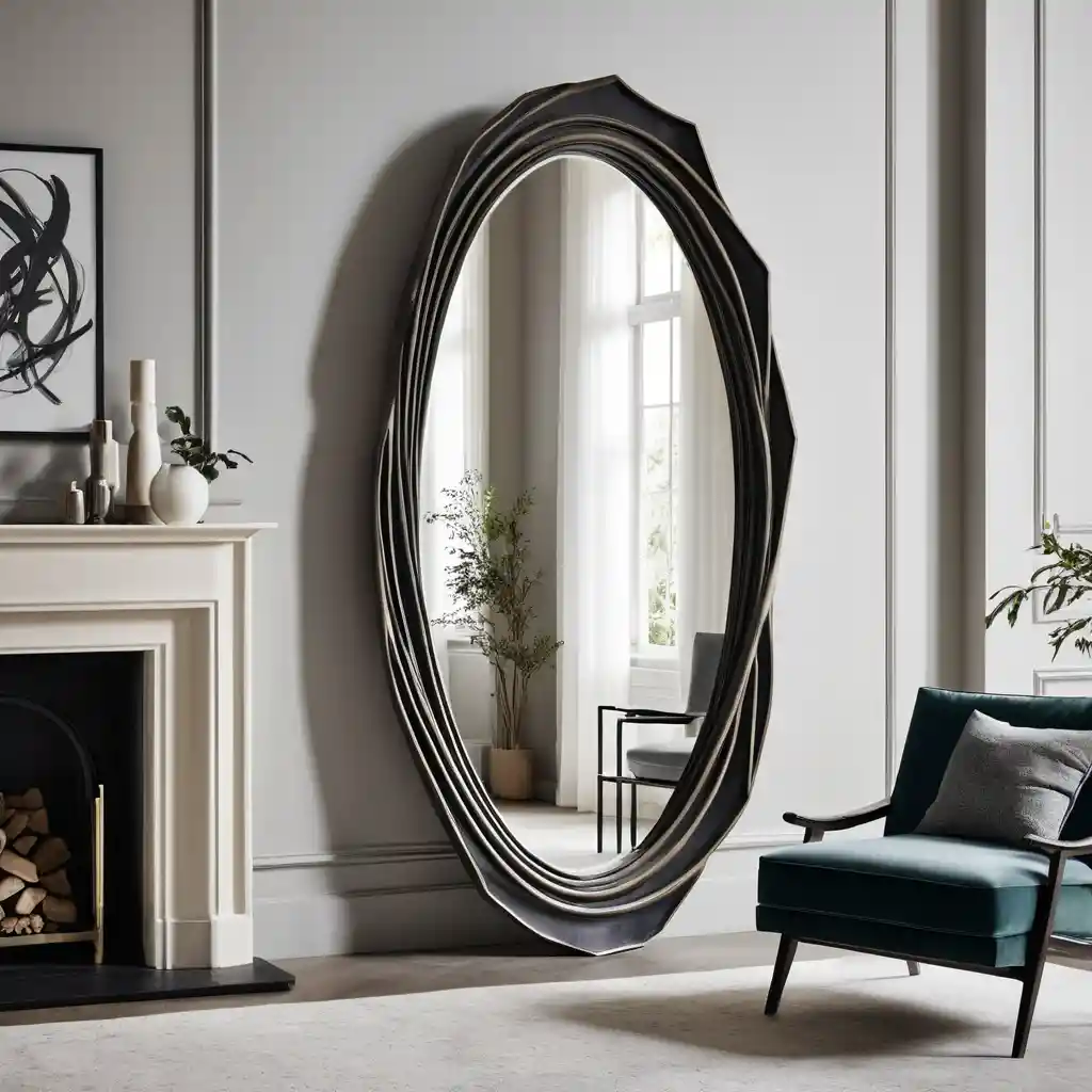 Sculptural Mirror for an Artistic Touch