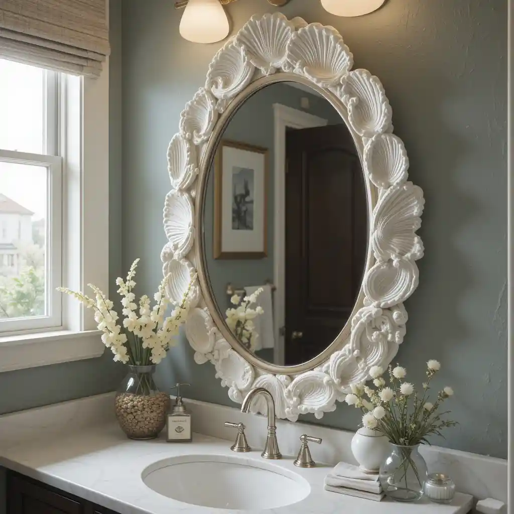 Seashell-Inspired Mirror
