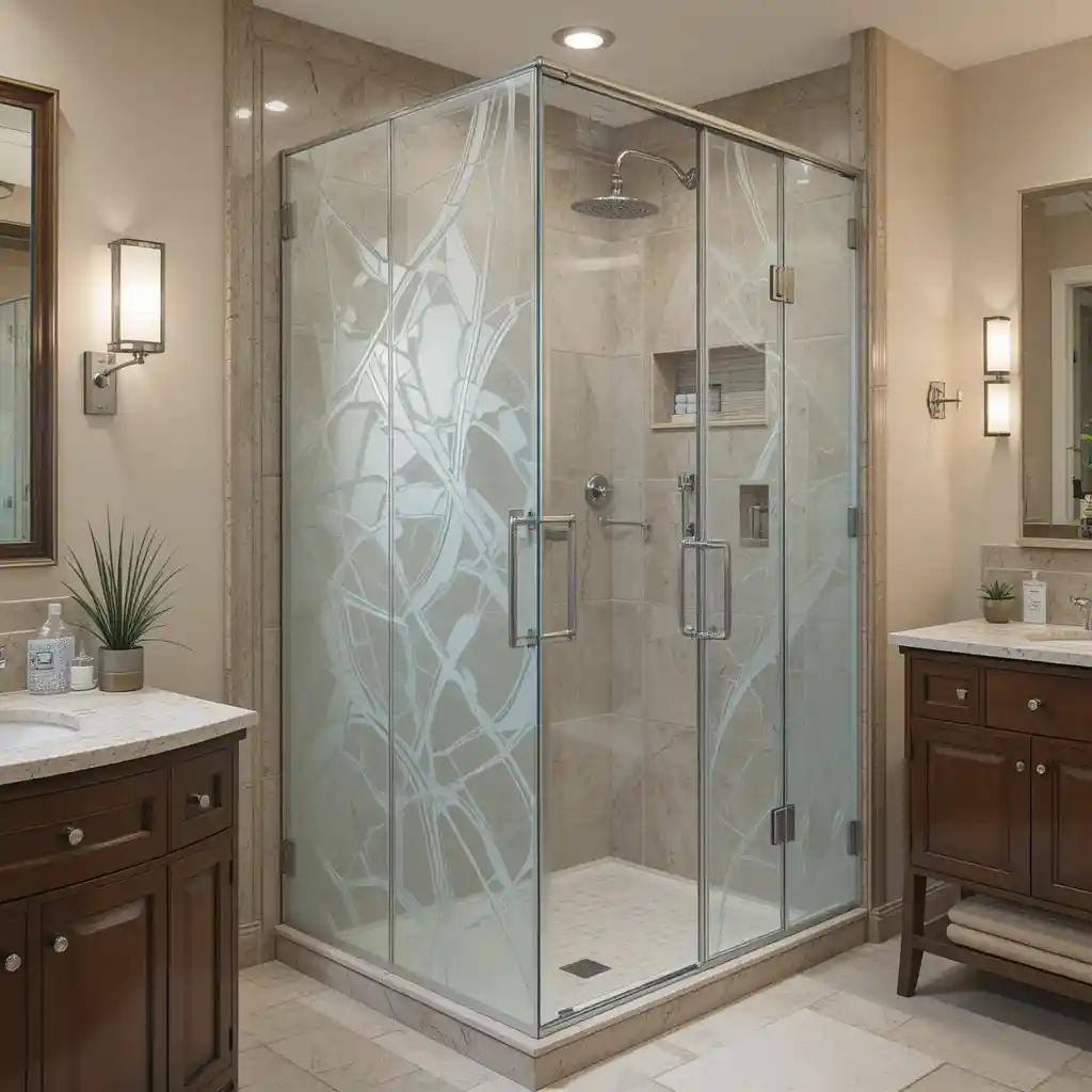 Shower with Privacy Screen