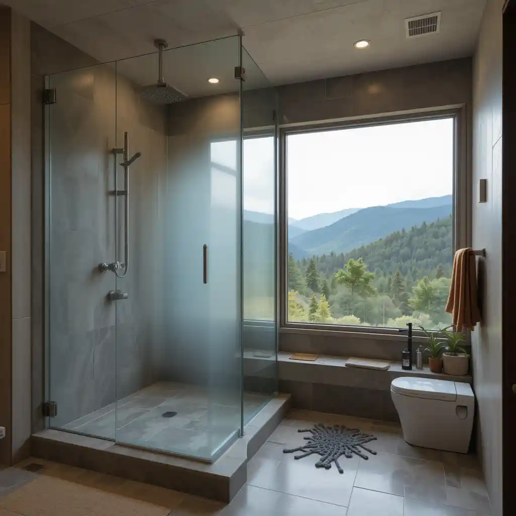 Shower with a View