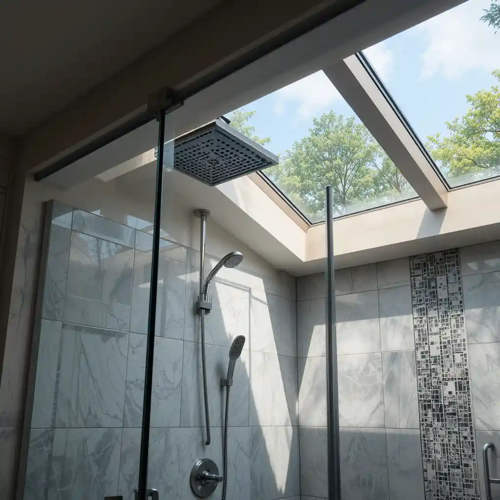 Skylight in Shower Area