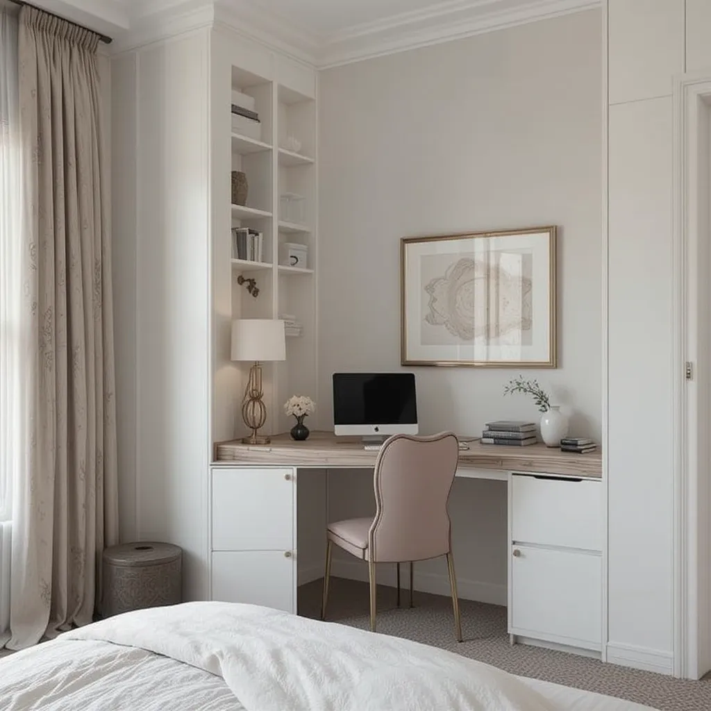 Sleek and Functional Workspace Corner