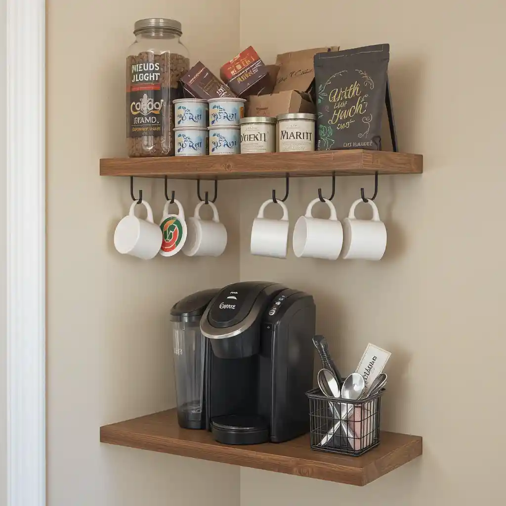 Small Space Coffee Shelf
