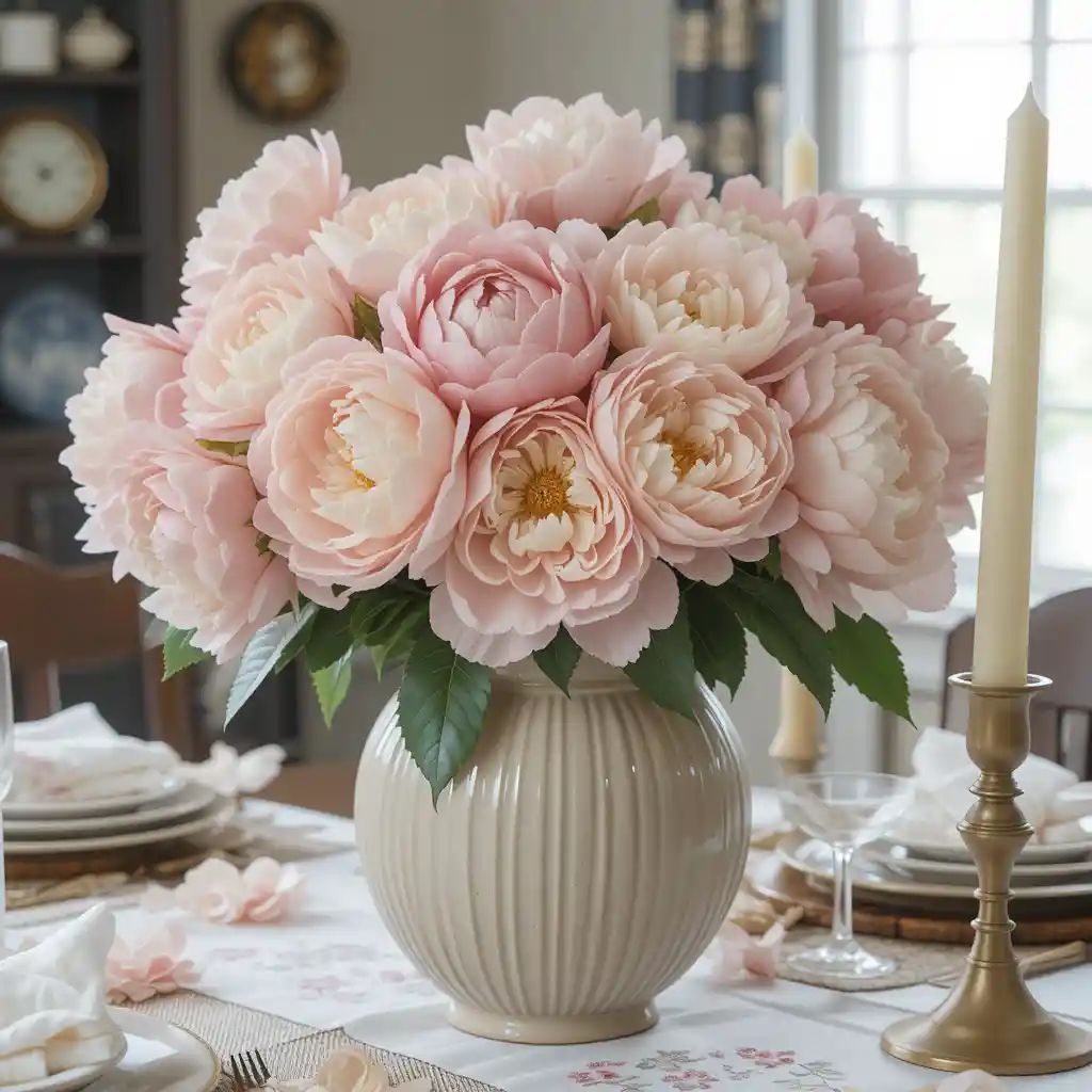 Soft Pastel Peony Bouquet