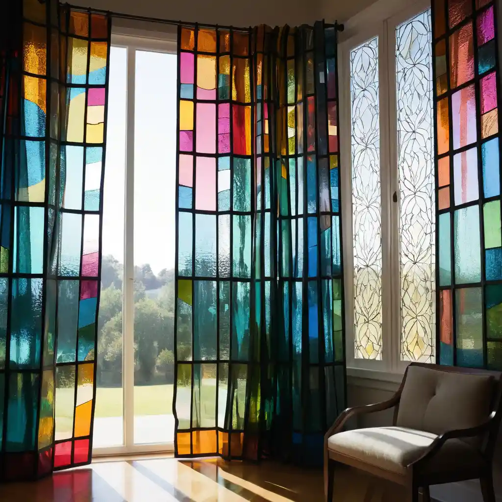 Stained Glass Effect Sheers
