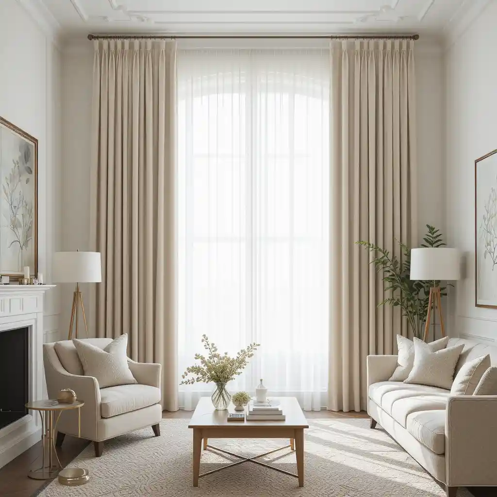 Tall Neutral Curtains