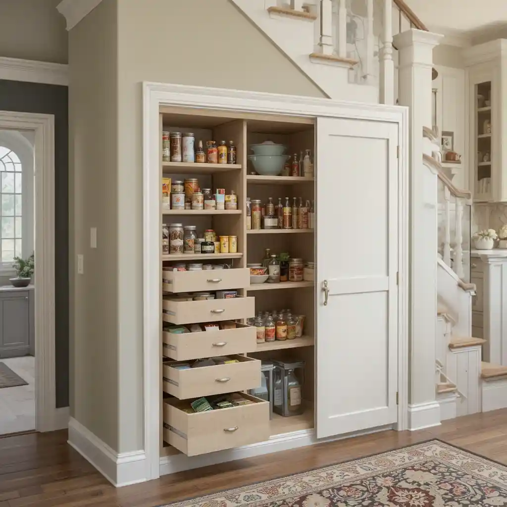 Under-Stair Pantry Cabinet