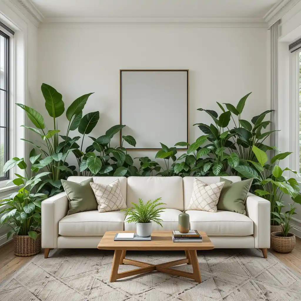 Urban Jungle with Lush Greenery