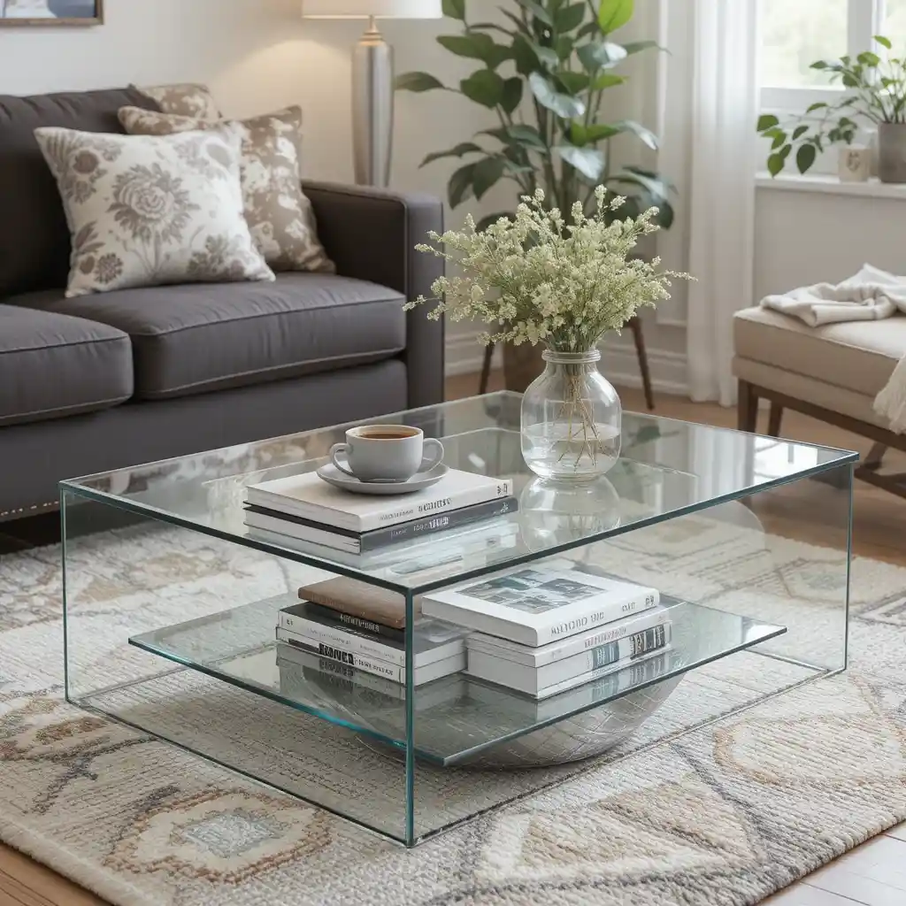 Use a Glass Coffee Table