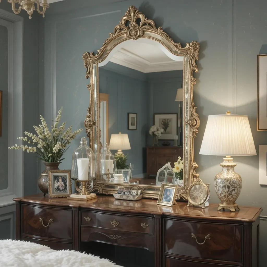 Vintage Mirrors for a Touch of Glam