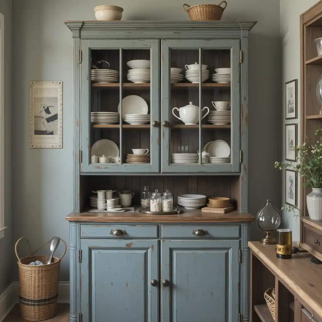 Vintage Pantry Hutch