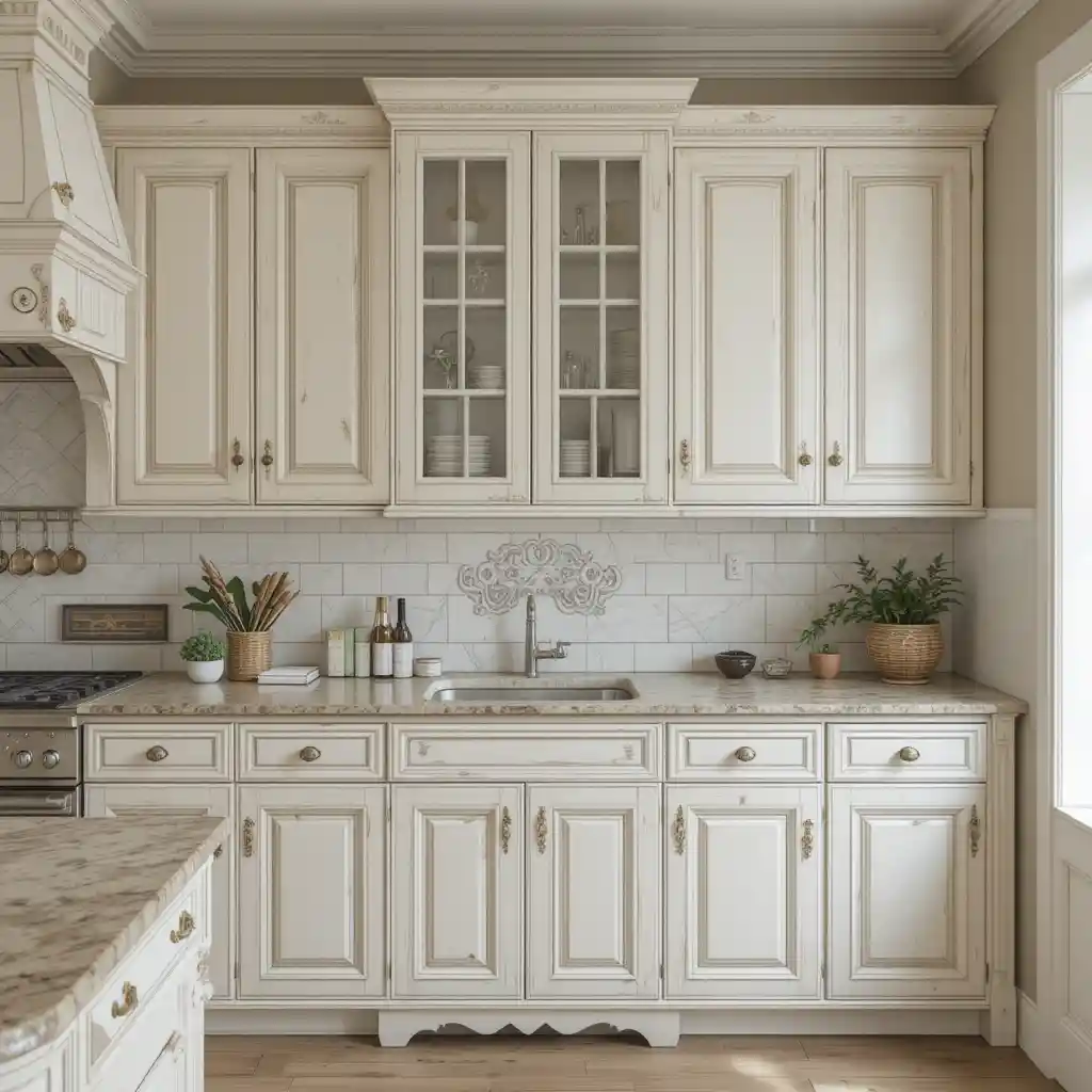 Vintage White Cabinets