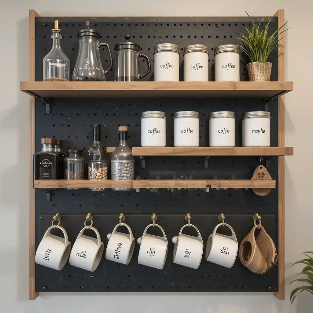 Wall-Mounted Coffee Bar